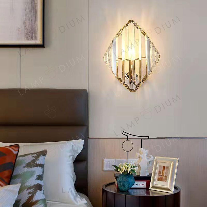 Wall sconce CRISTALLO FOGLIE 1