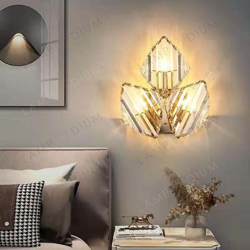 Wall sconce CRISTALLO FOGLIE 1