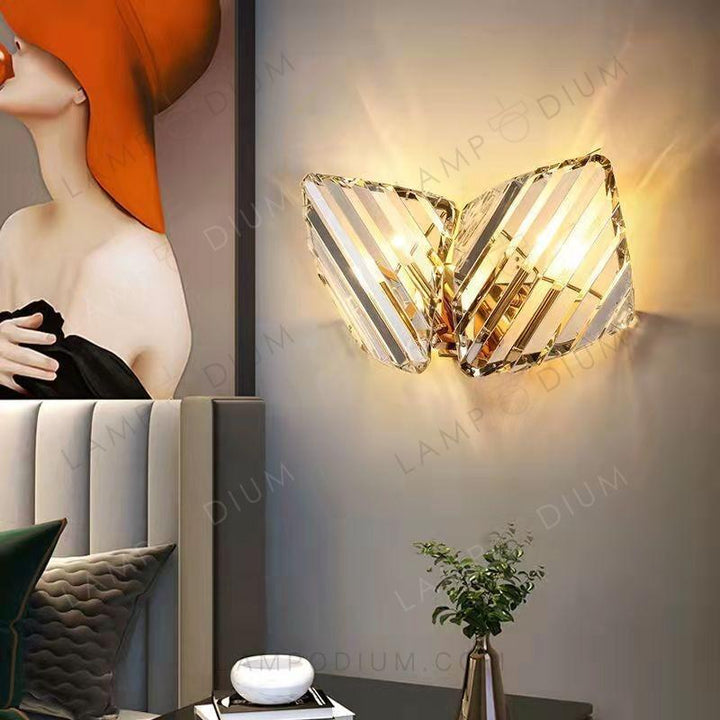 Wall sconce CRISTALLO FOGLIE 1