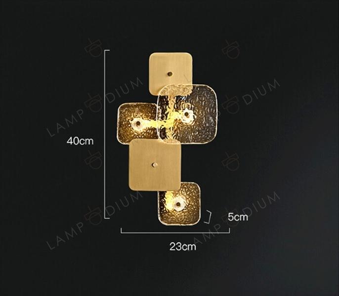 Wall sconce GOLDEN BRICK