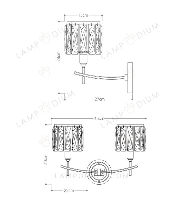 Wall sconce JEROME II