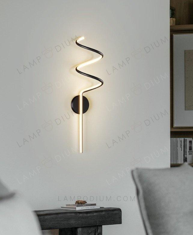 Wall sconce LIGHT CURLS