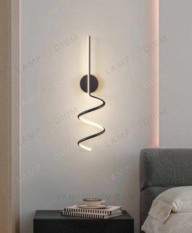 Wall sconce LIGHT CURLS