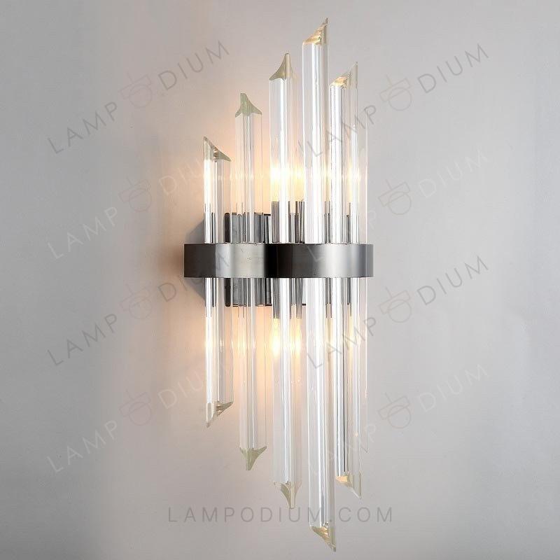 Wall sconce STICK GOLD GLASS