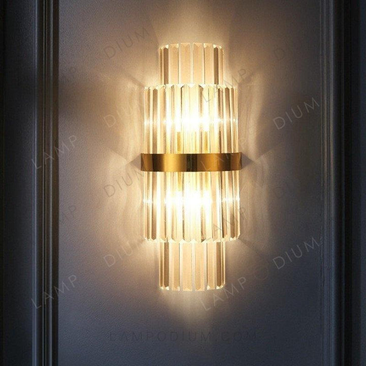 Wall sconce E GOLD GLASS STICK