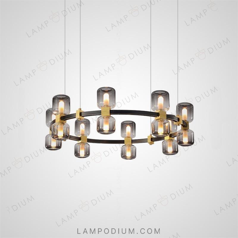 Circular chandeliers and light fixtures WENDEL