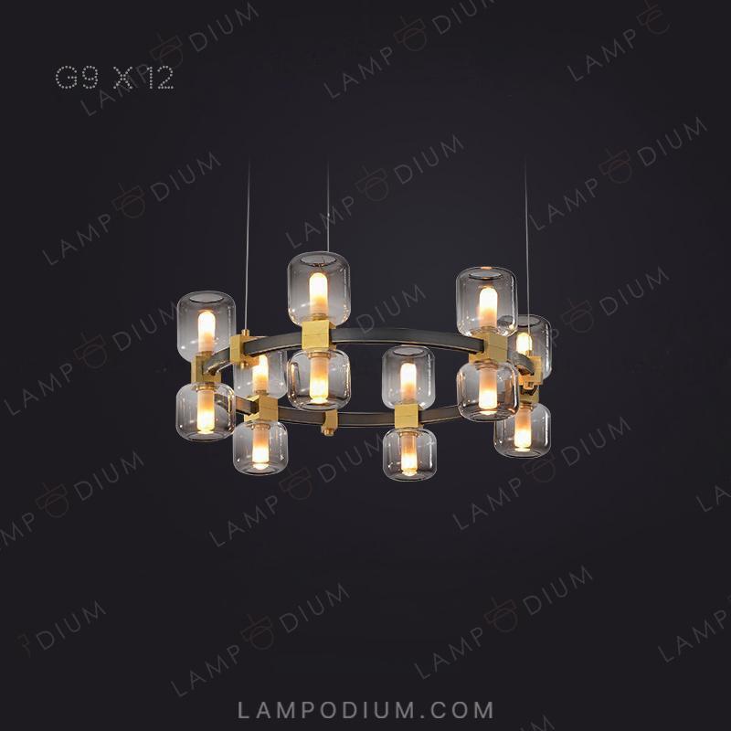 Circular chandeliers and light fixtures WENDEL