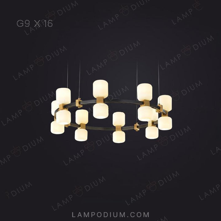 Circular chandeliers and light fixtures WENDEL