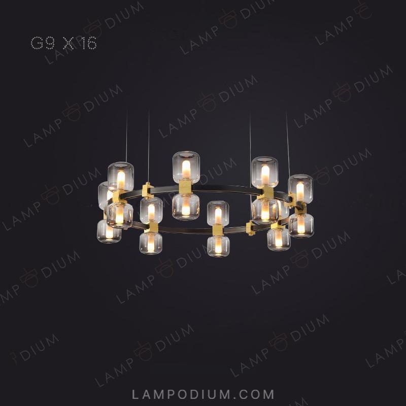 Circular chandeliers and light fixtures WENDEL