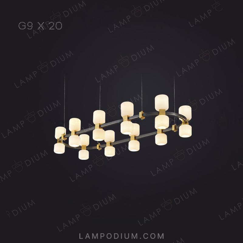 Circular chandeliers and light fixtures WENDEL