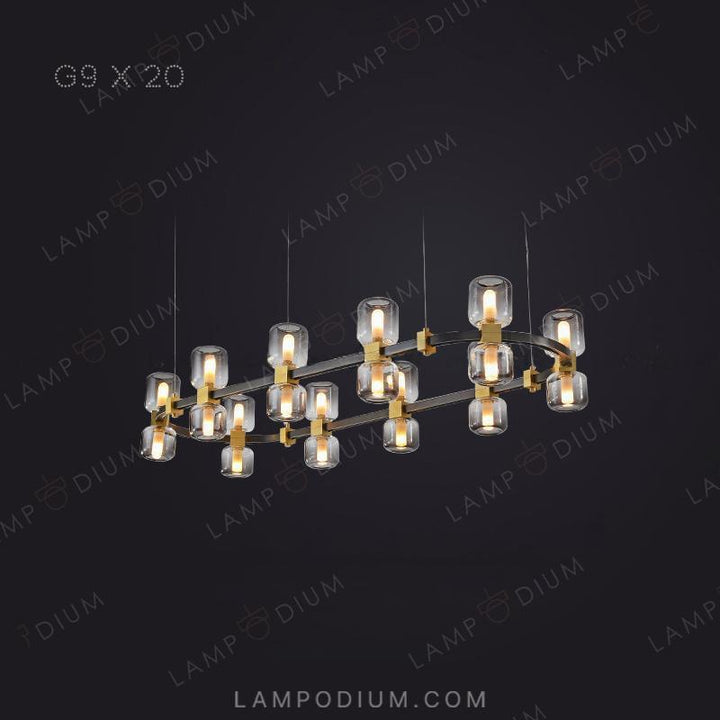 Circular chandeliers and light fixtures WENDEL