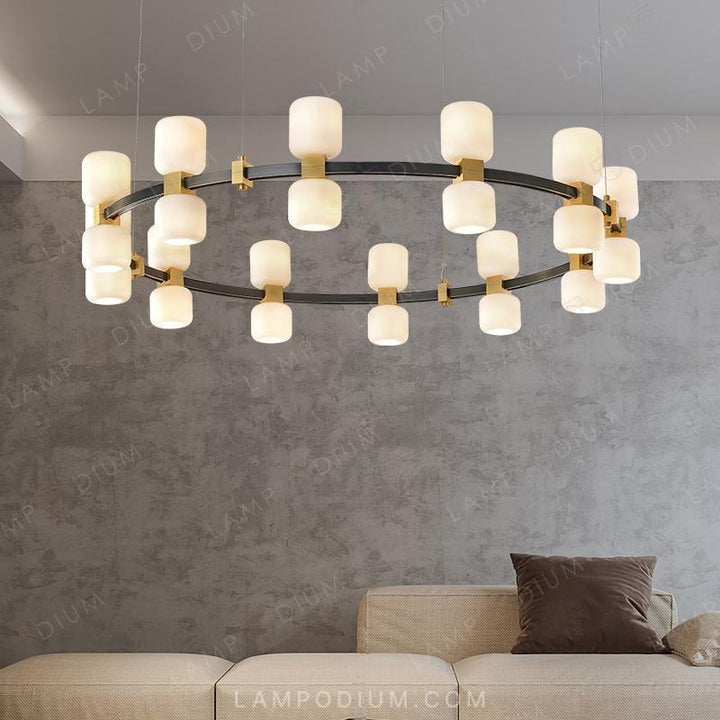 Circular chandeliers and light fixtures WENDEL