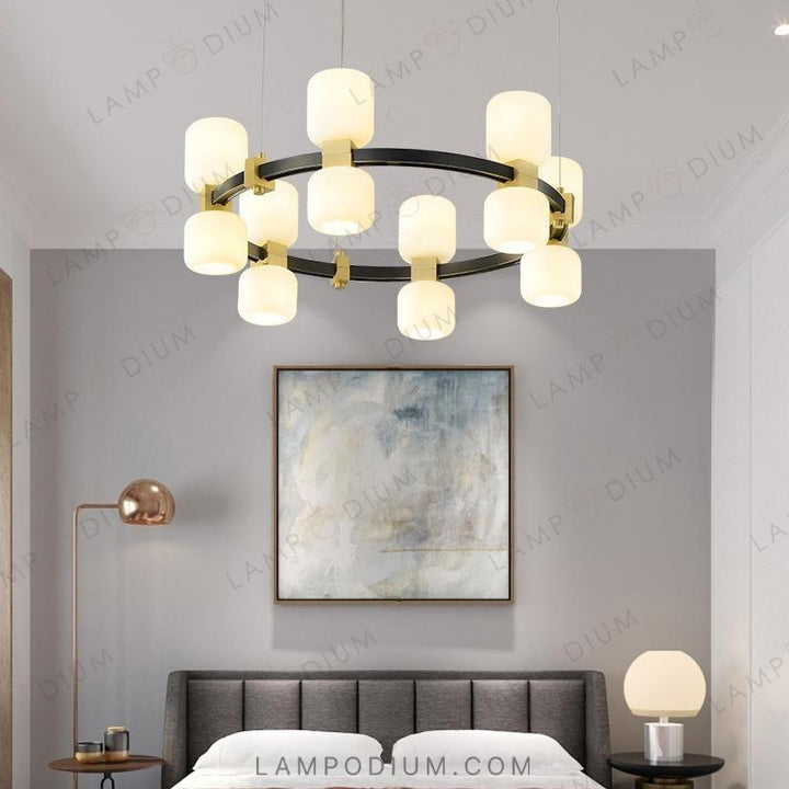 Circular chandeliers and light fixtures WENDEL