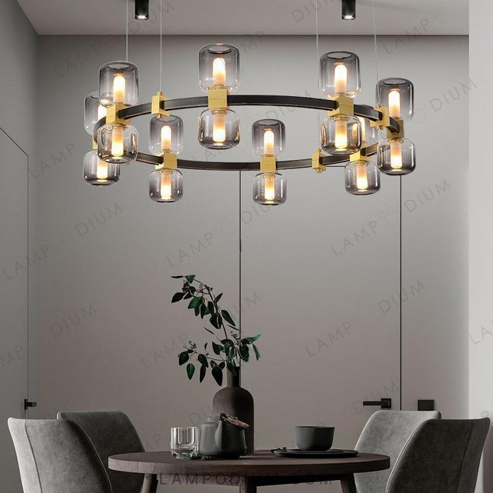 Circular chandeliers and light fixtures WENDEL