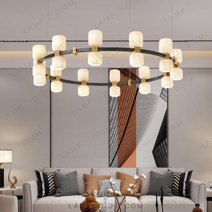 Circular chandeliers and light fixtures WENDEL