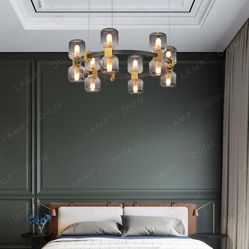 Circular chandeliers and light fixtures WENDEL