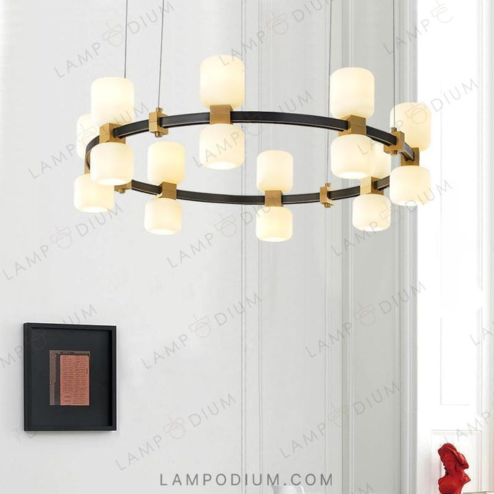 Circular chandeliers and light fixtures WENDEL