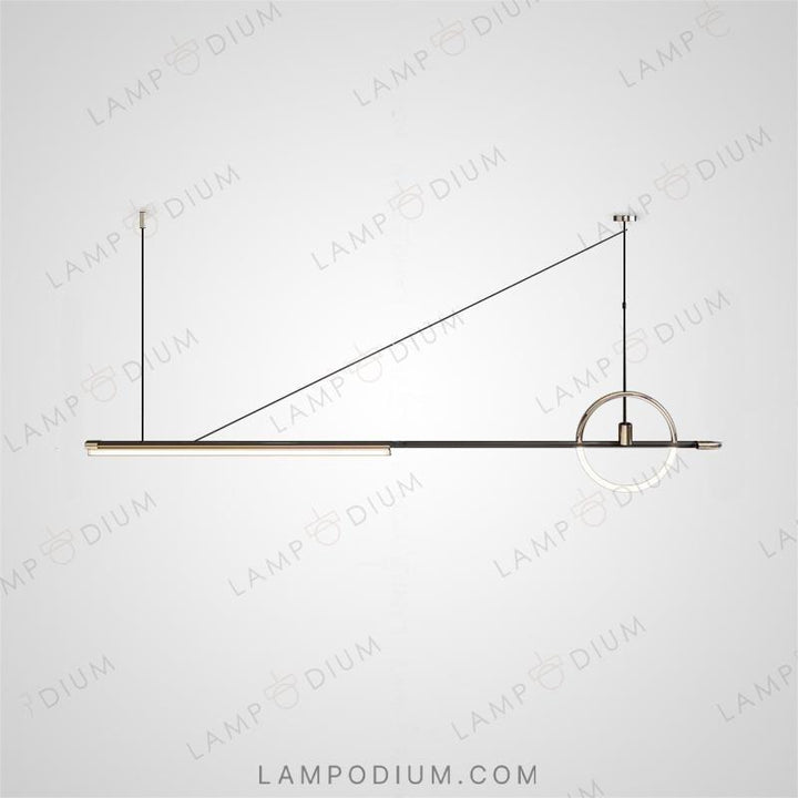 Linear, row luminaire ZODIAC